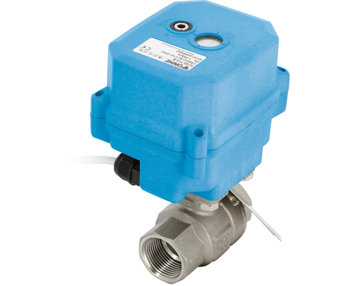 2 piece stainless steel ball valve 715XS 1/2'' + T15 230V AC